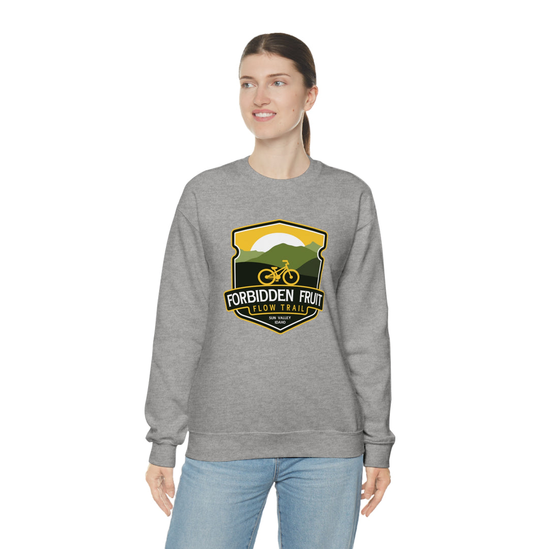 Forbidden Fruit Flow Trail - Sun Valley, Idaho Unisex Heavy Blend Crewneck Sweatshirt