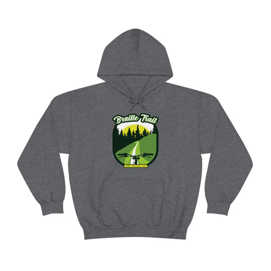 Braille Trail - Day Valley, CA Unisex Heavy Blend Hooded Sweatshirt