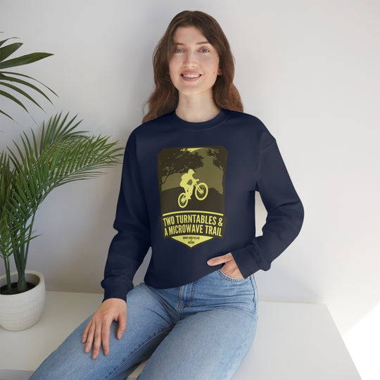 Two Turntables and a Microwave Trail - Mount Hood Village, OR Unisex Heavy Blend Crewneck Sweatshirt