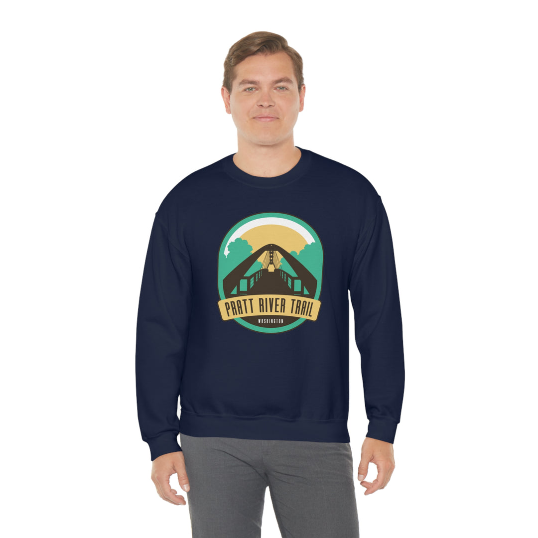 Pratt River Trail - Washington Unisex Heavy Blend Crewneck Sweatshirt