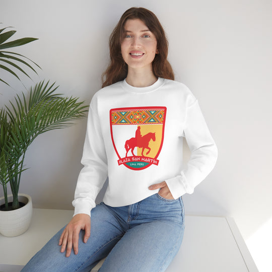 Plaza San Martín - Lima, Peru Unisex Heavy Blend Crewneck Sweatshirt