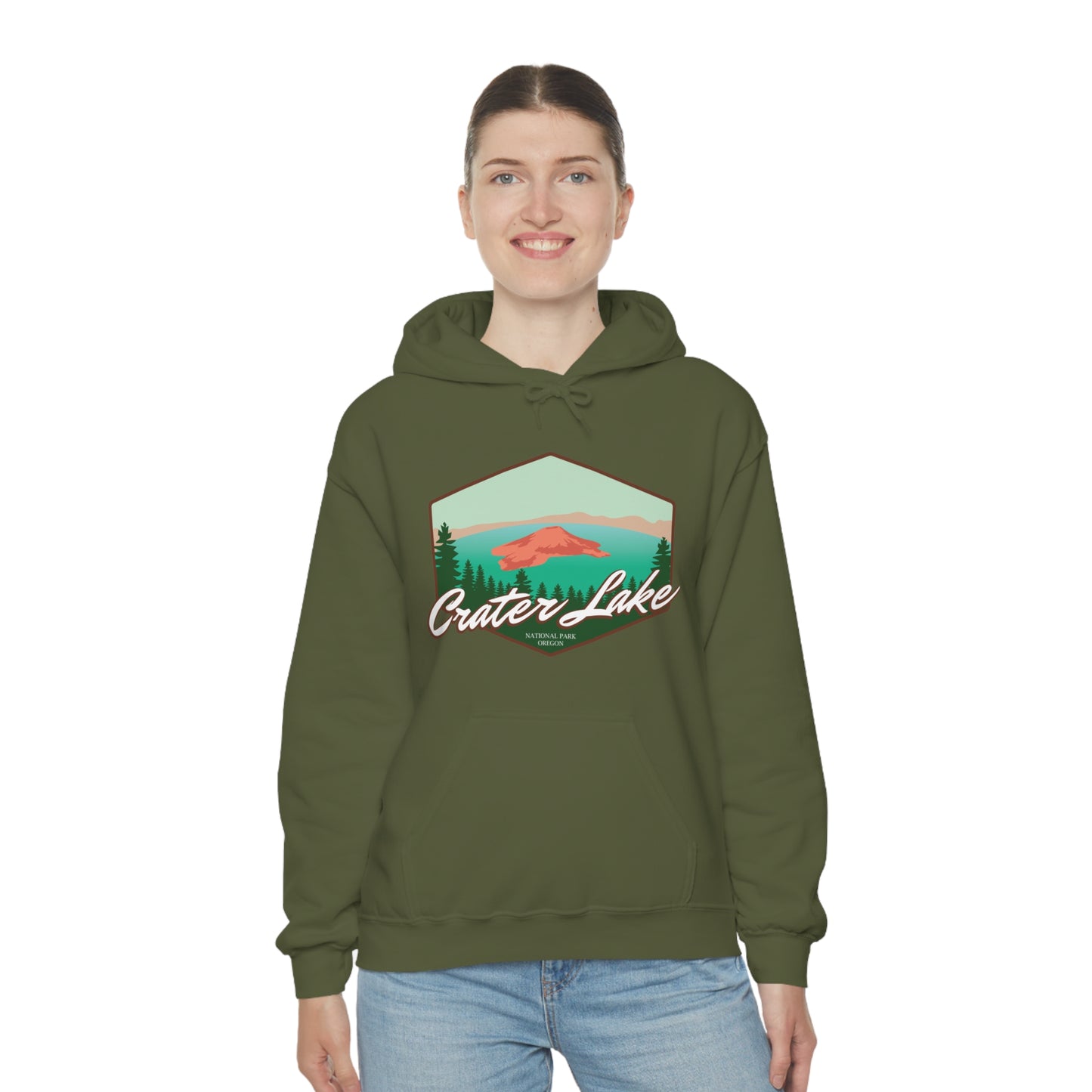 Crater Lake National Park Unisex Heavy Blend Hoodie Sweatshirt Oregon hiker gift