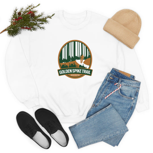 Golden Spike Trail - Washington State Unisex Heavy Blend Crewneck Sweatshirt