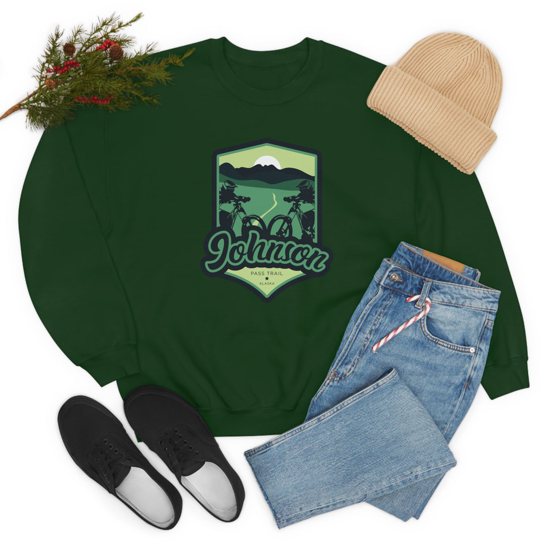 Johnson Pass Trail - Alaska Unisex Heavy Blend Crewneck Sweatshirt