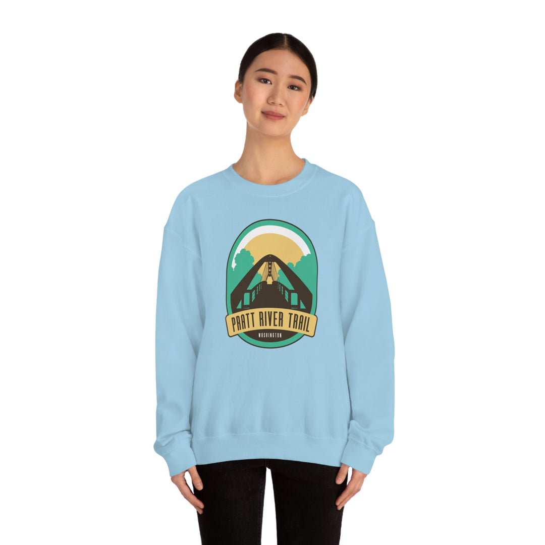 Pratt River Trail - Washington Unisex Heavy Blend Crewneck Sweatshirt