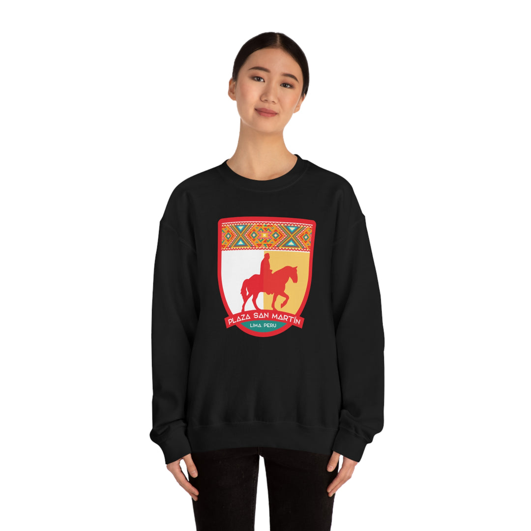 Plaza San Martín - Lima, Peru Unisex Heavy Blend Crewneck Sweatshirt