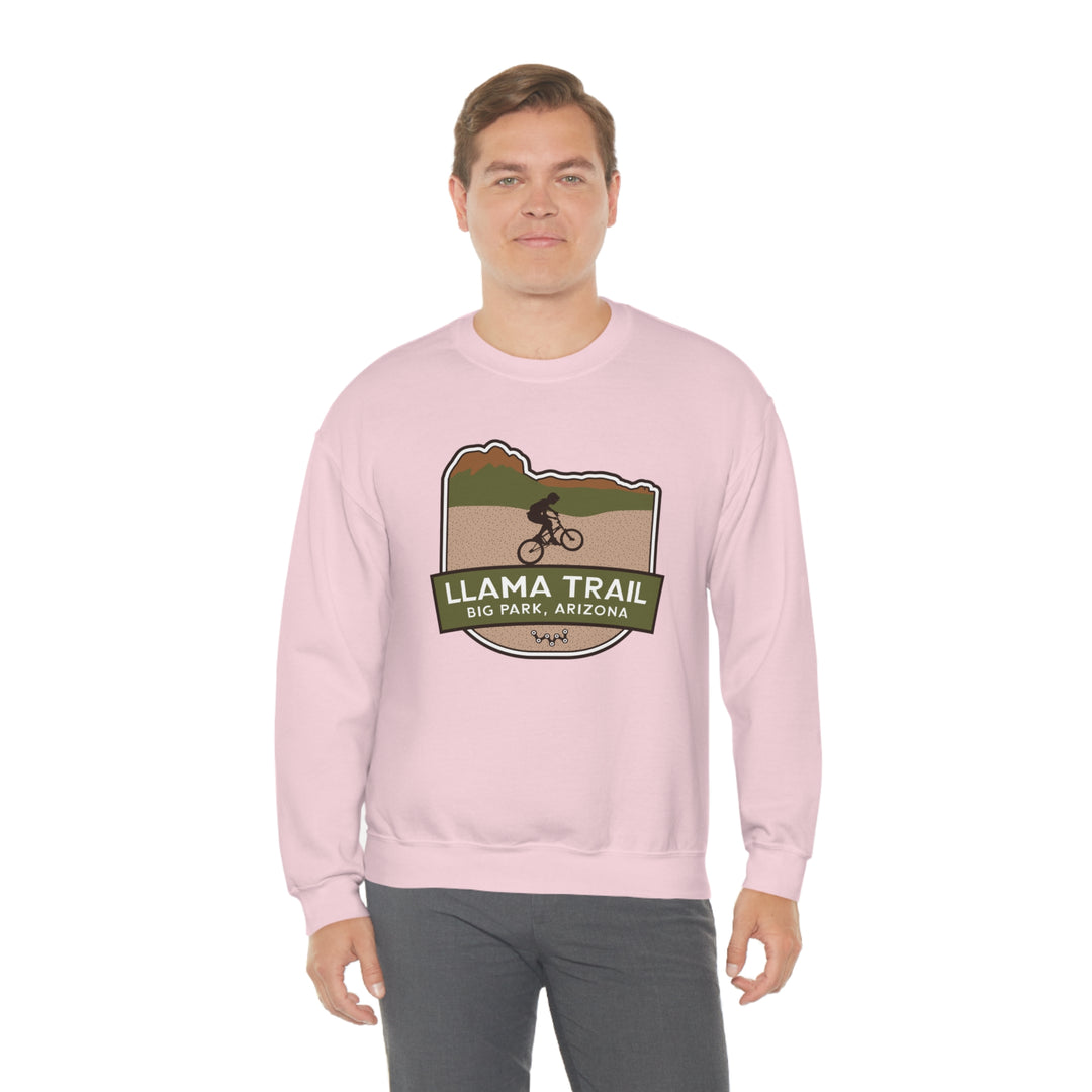 Llama Trail - Big Park, Arizona Unisex Heavy Blend Crewneck Sweatshirt