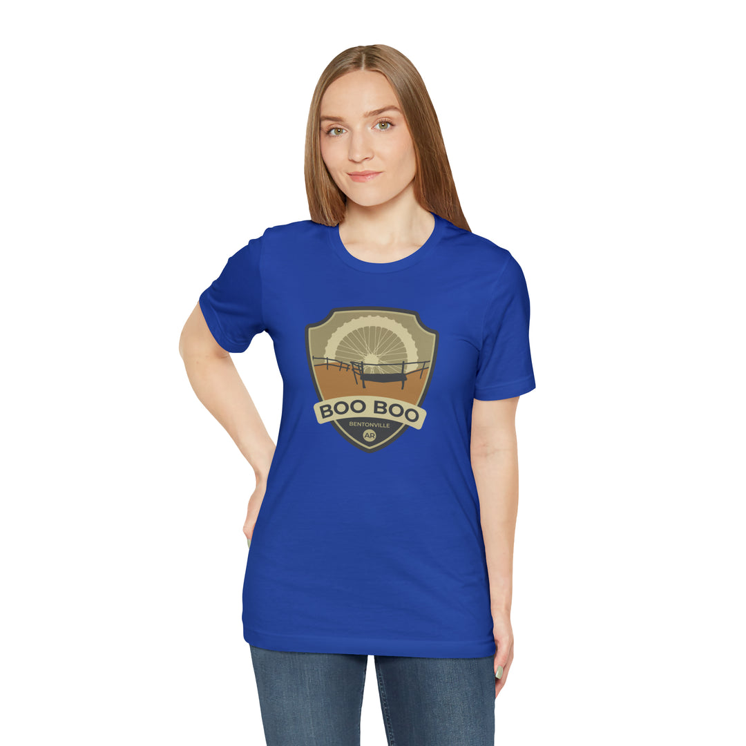 Boo Boo- Bentonville, Arkansas Unisex Jersey Short Sleeve Tee - Gift for hikers