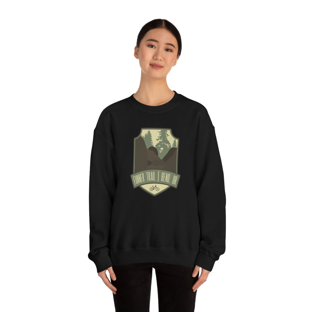 Funner Trail - Bend, Oregon Unisex Heavy Blend Crewneck Sweatshirt