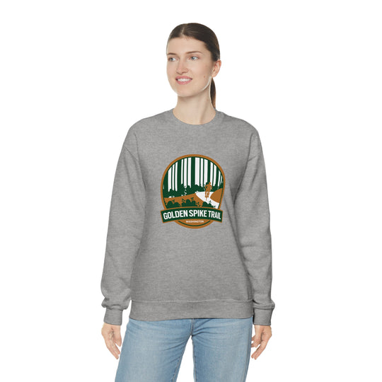 Golden Spike Trail - Washington State Unisex Heavy Blend Crewneck Sweatshirt