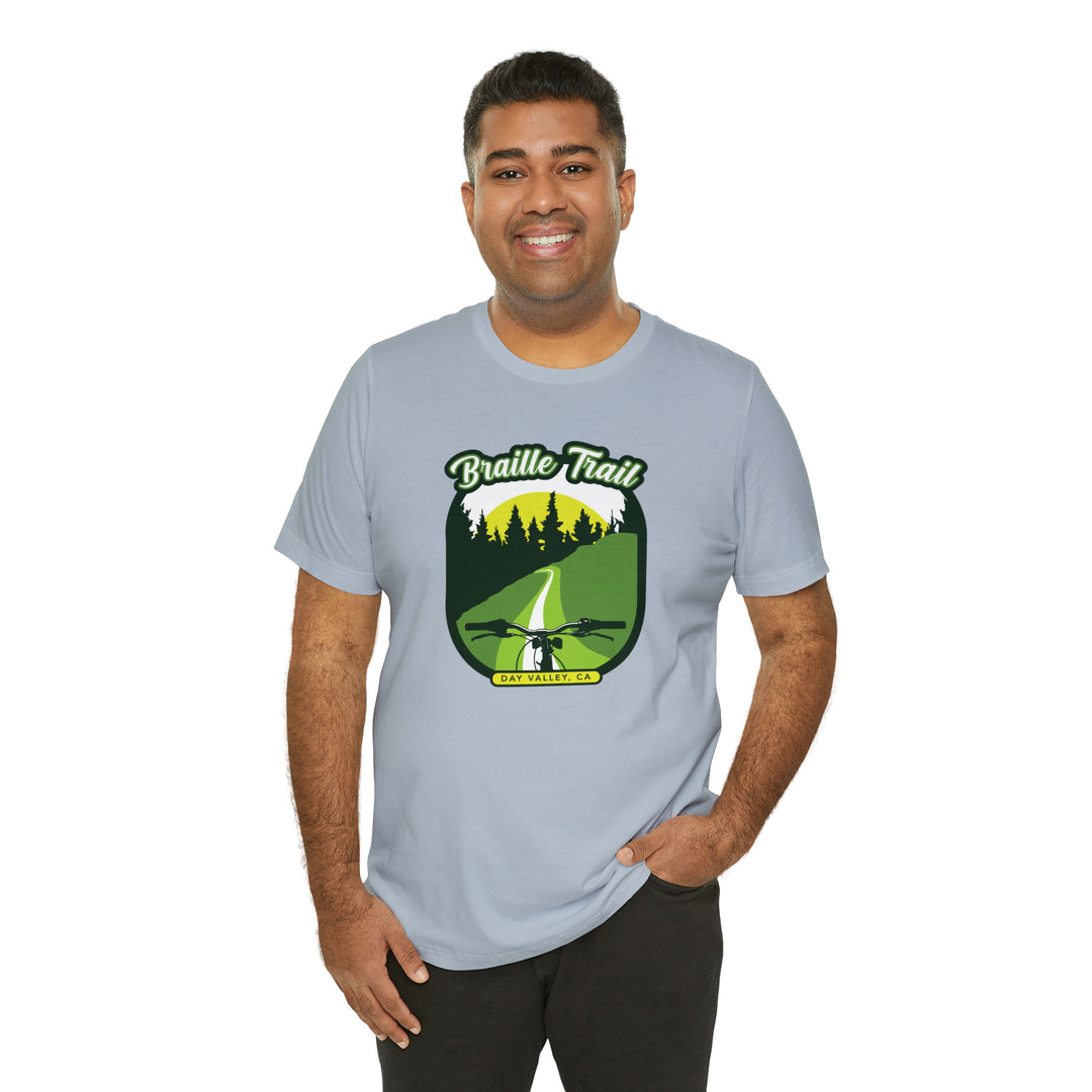 Braille Trail - Day Valley, CA Unisex Tee Shirt