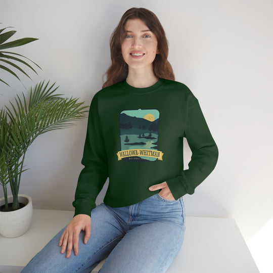 Wallowa-Whitman National Forest Unisex Heavy Blend Crewneck Sweatshirt