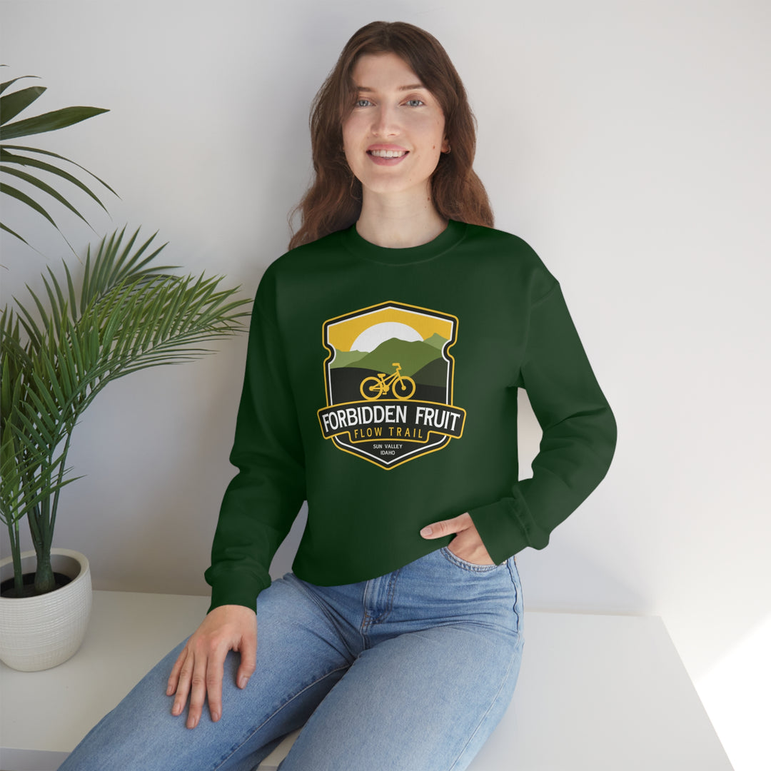 Forbidden Fruit Flow Trail - Sun Valley, Idaho Unisex Heavy Blend Crewneck Sweatshirt