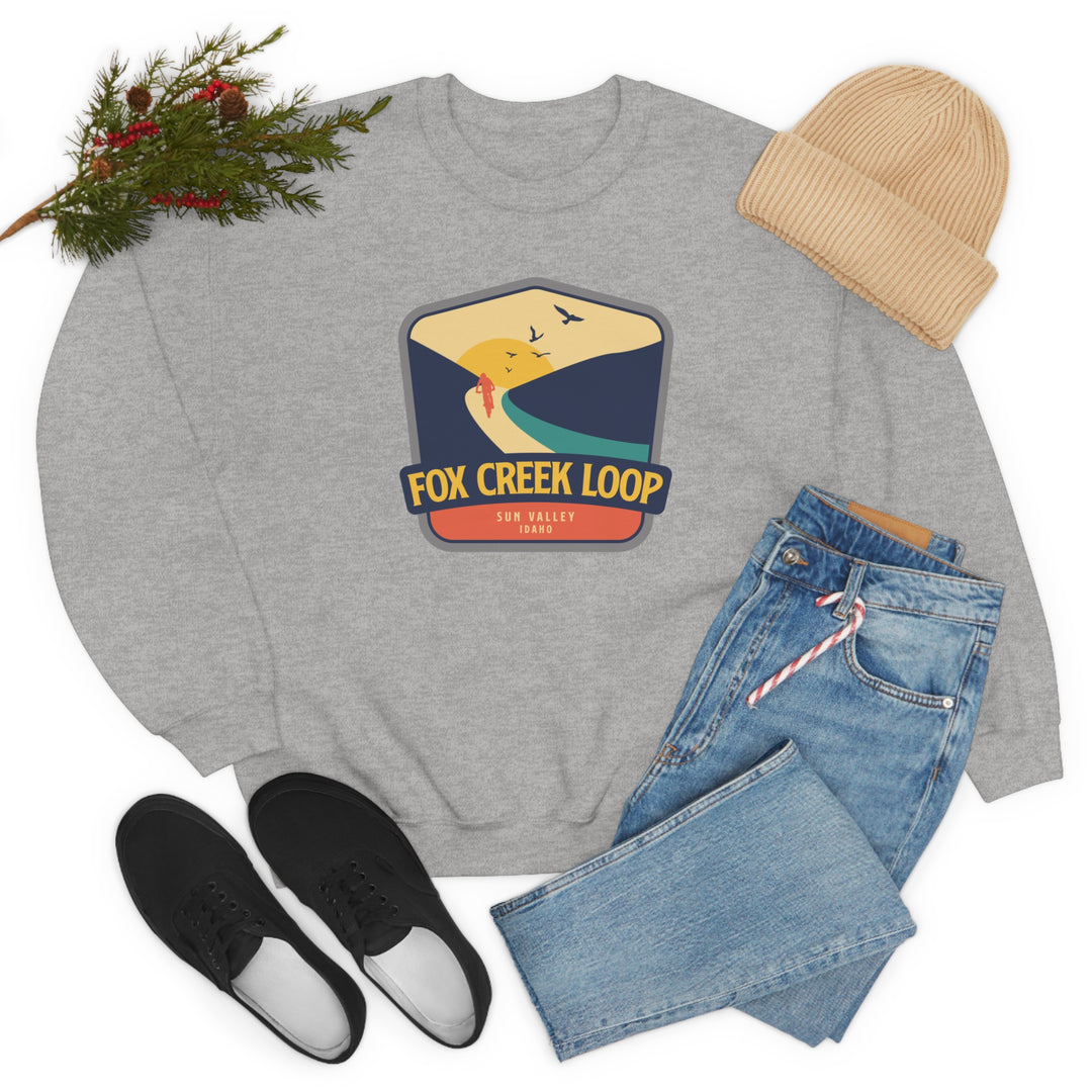 Fox Creek Loop - Sun Valley, Idaho Unisex Heavy Blend Crewneck Sweatshirt