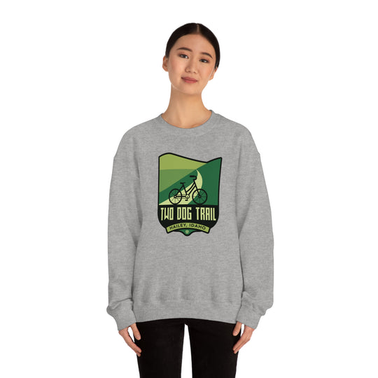 Two Dog Trail - Hailey, Idaho Unisex Heavy Blend Crewneck Sweatshirt