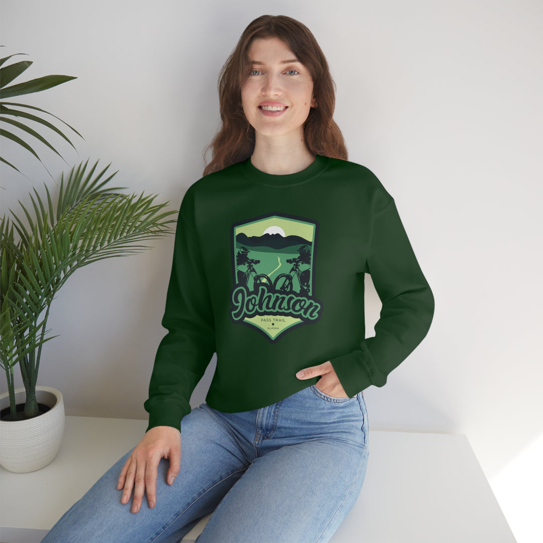 Johnson Pass Trail - Alaska Unisex Heavy Blend Crewneck Sweatshirt