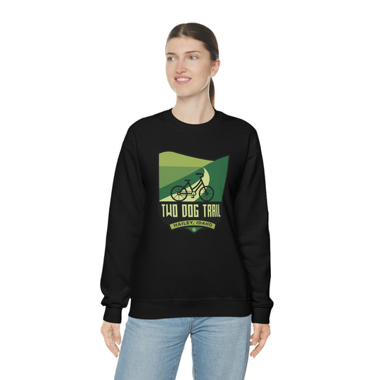 Two Dog Trail - Hailey, Idaho Unisex Heavy Blend Crewneck Sweatshirt