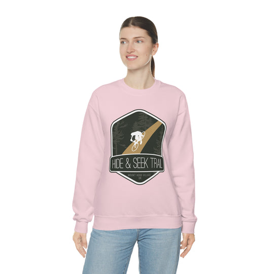 Hide and Seek Trail - Mount Hood Village, Oregon Unisex Heavy Blend Crewneck Sweatshirt