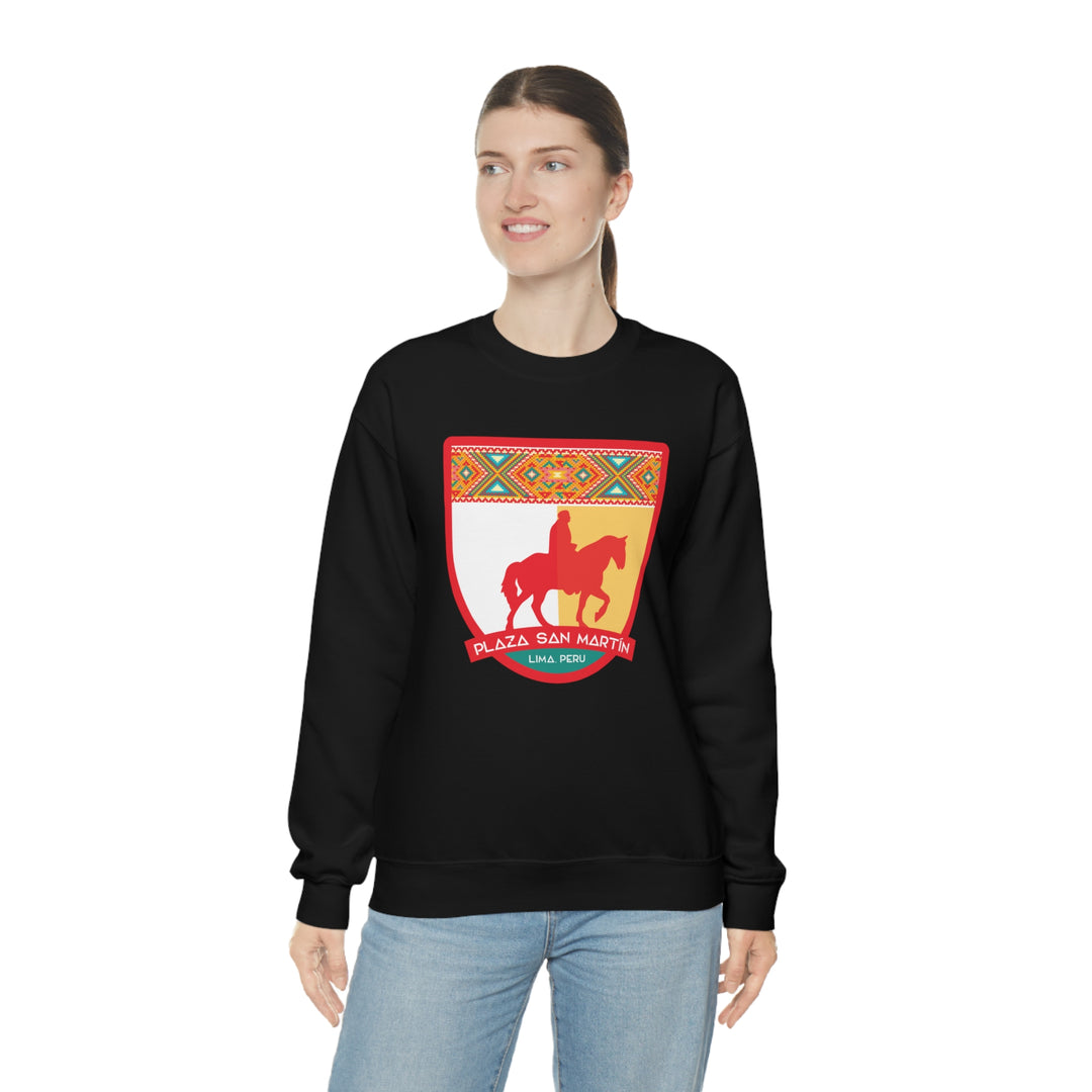 Plaza San Martín - Lima, Peru Unisex Heavy Blend Crewneck Sweatshirt