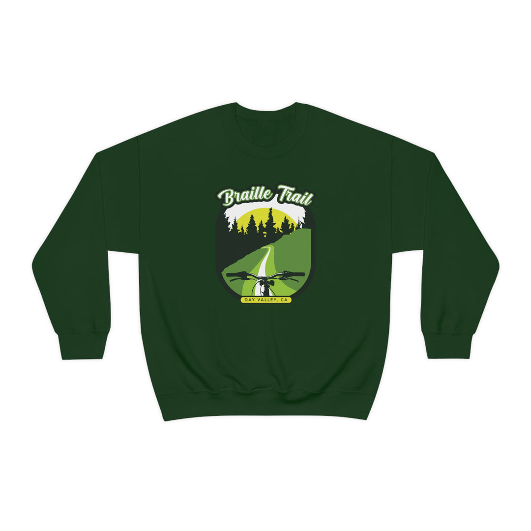 Braille Trail - Day Valley, CA Unisex Heavy Blend Crewneck Sweatshirt