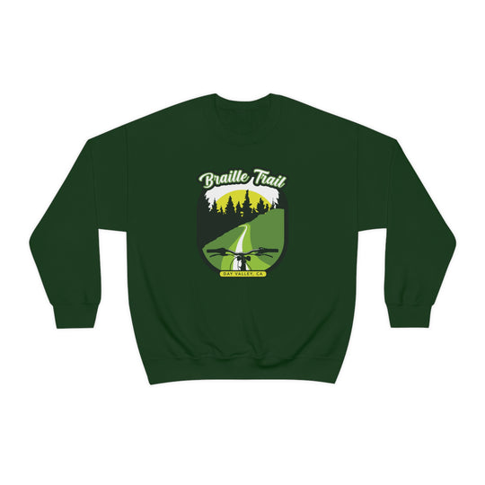 Braille Trail - Day Valley, CA Unisex Heavy Blend Crewneck Sweatshirt