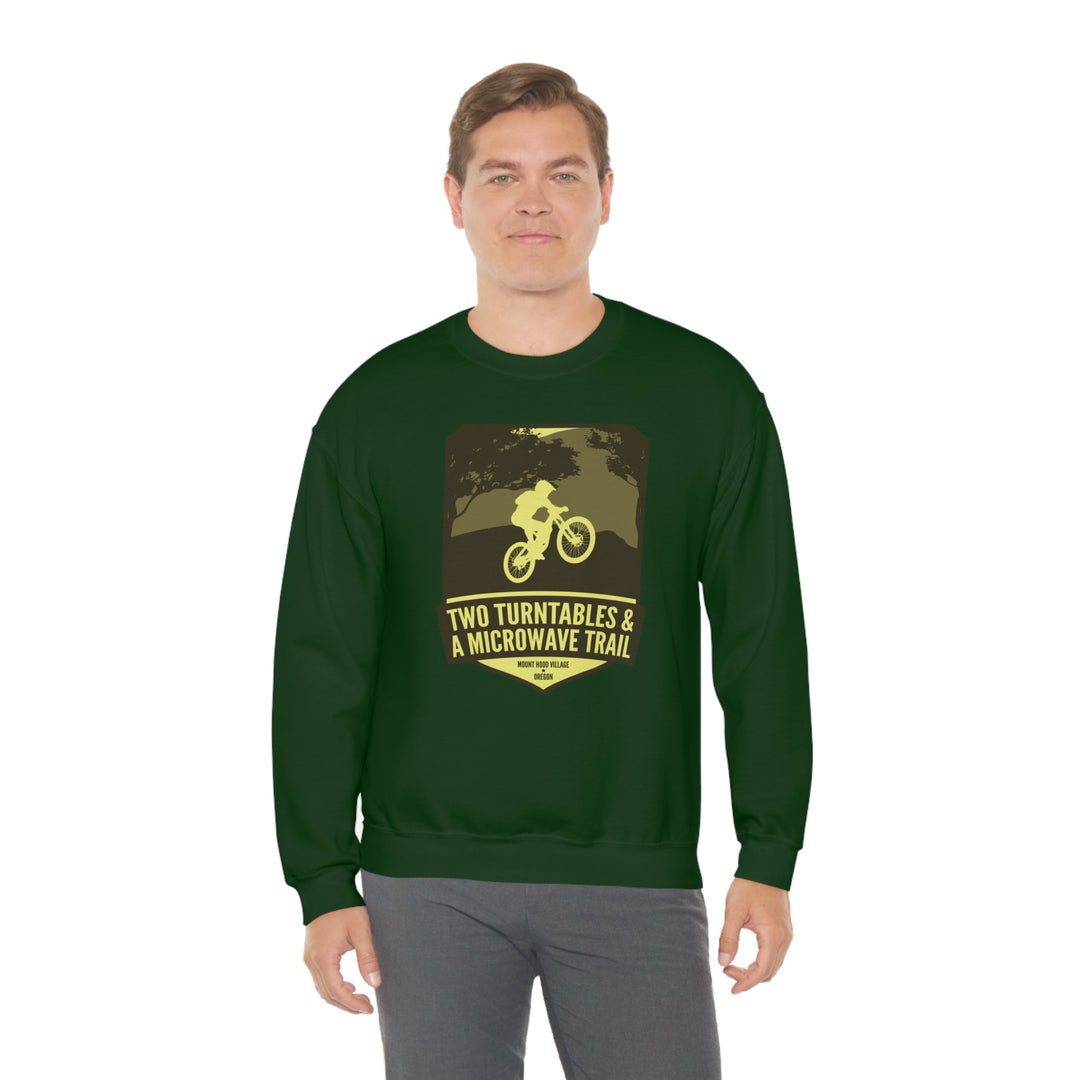 Two Turntables and a Microwave Trail - Mount Hood Village, OR Unisex Heavy Blend Crewneck Sweatshirt