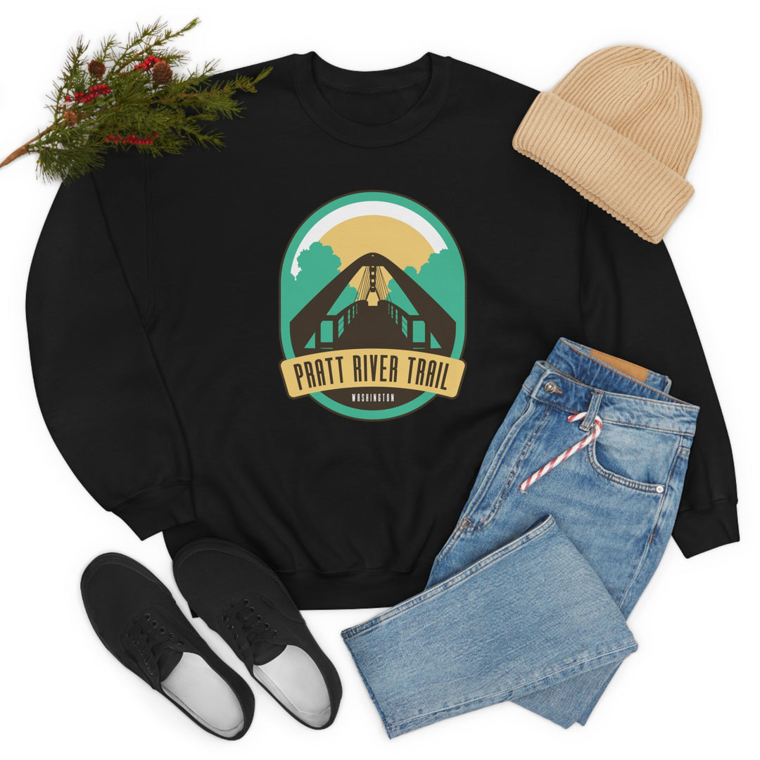 Pratt River Trail - Washington Unisex Heavy Blend Crewneck Sweatshirt