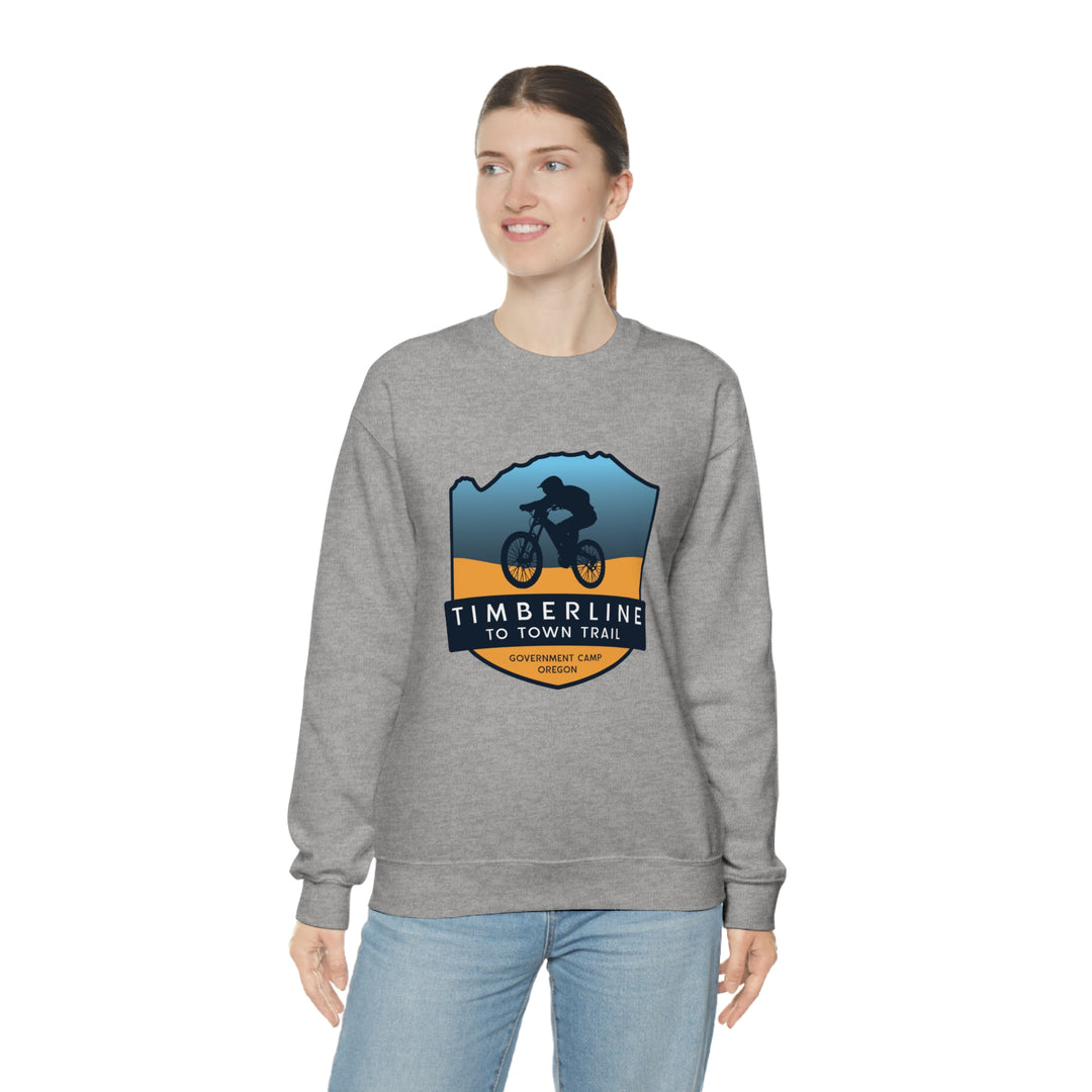 Timberline to Town Trail - Government Camp, Oregon Unisex Heavy Blend Crewneck Sweatshirt