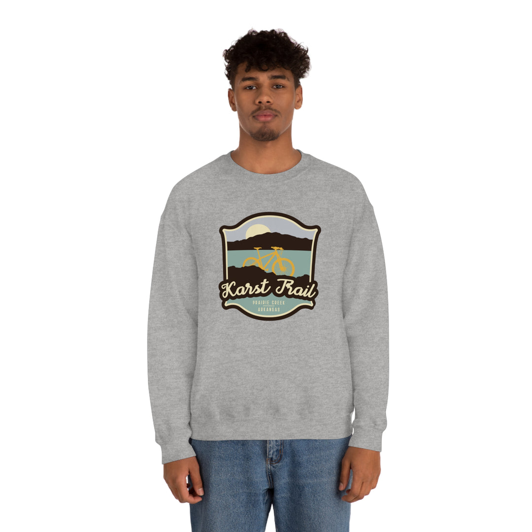 Karst Trail - Prairie Creek, Arkansas Unisex Heavy Blend Crewneck Sweatshirt