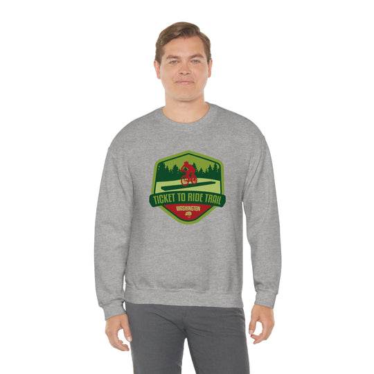 Ticket to Ride Trail - Washington State Unisex Heavy Blend Crewneck Sweatshirt