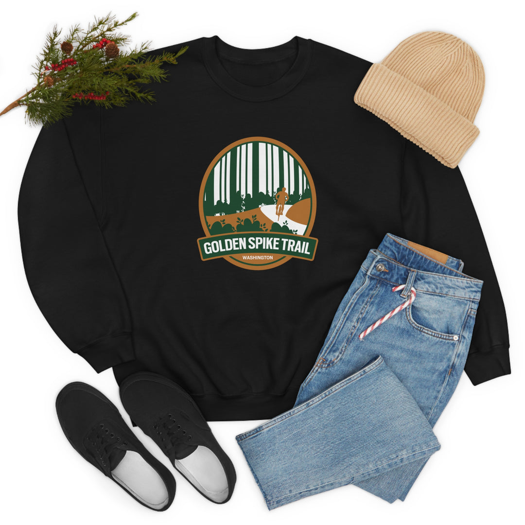 Golden Spike Trail - Washington State Unisex Heavy Blend Crewneck Sweatshirt