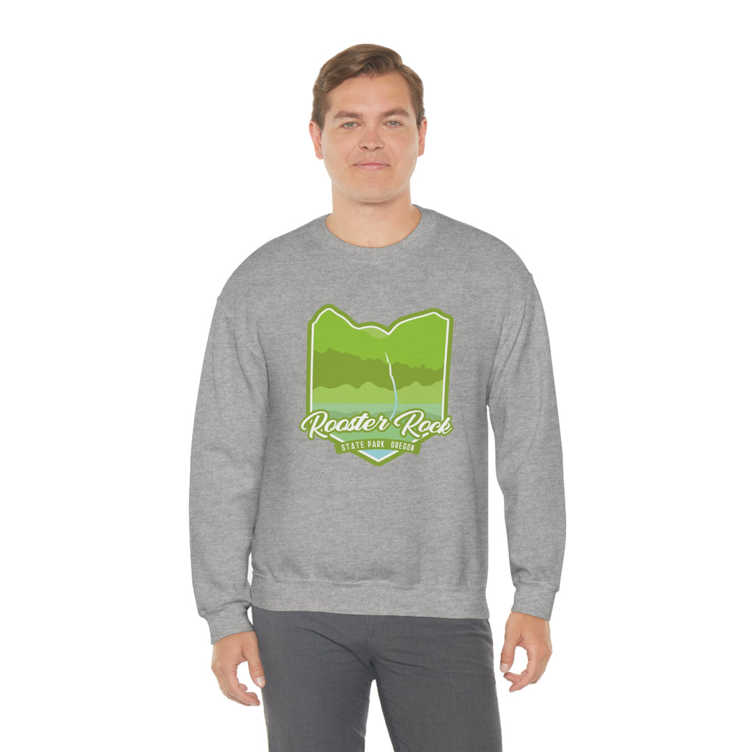 Rooster Rock State Park - Oregon Unisex Heavy Blend Crewneck Sweatshirt