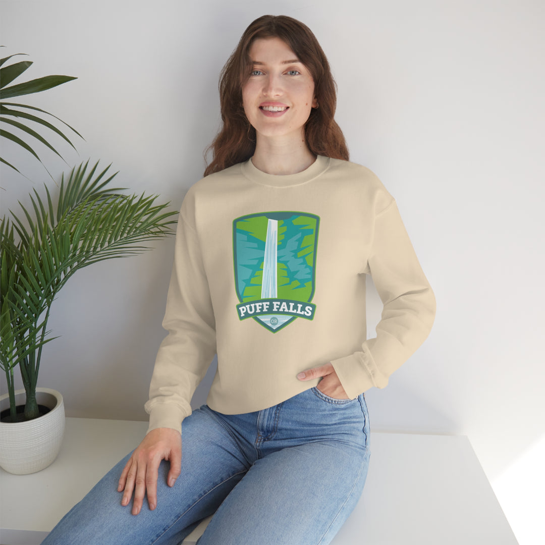 Puff Falls - Oregon Unisex Heavy Blend Crewneck Sweatshirt