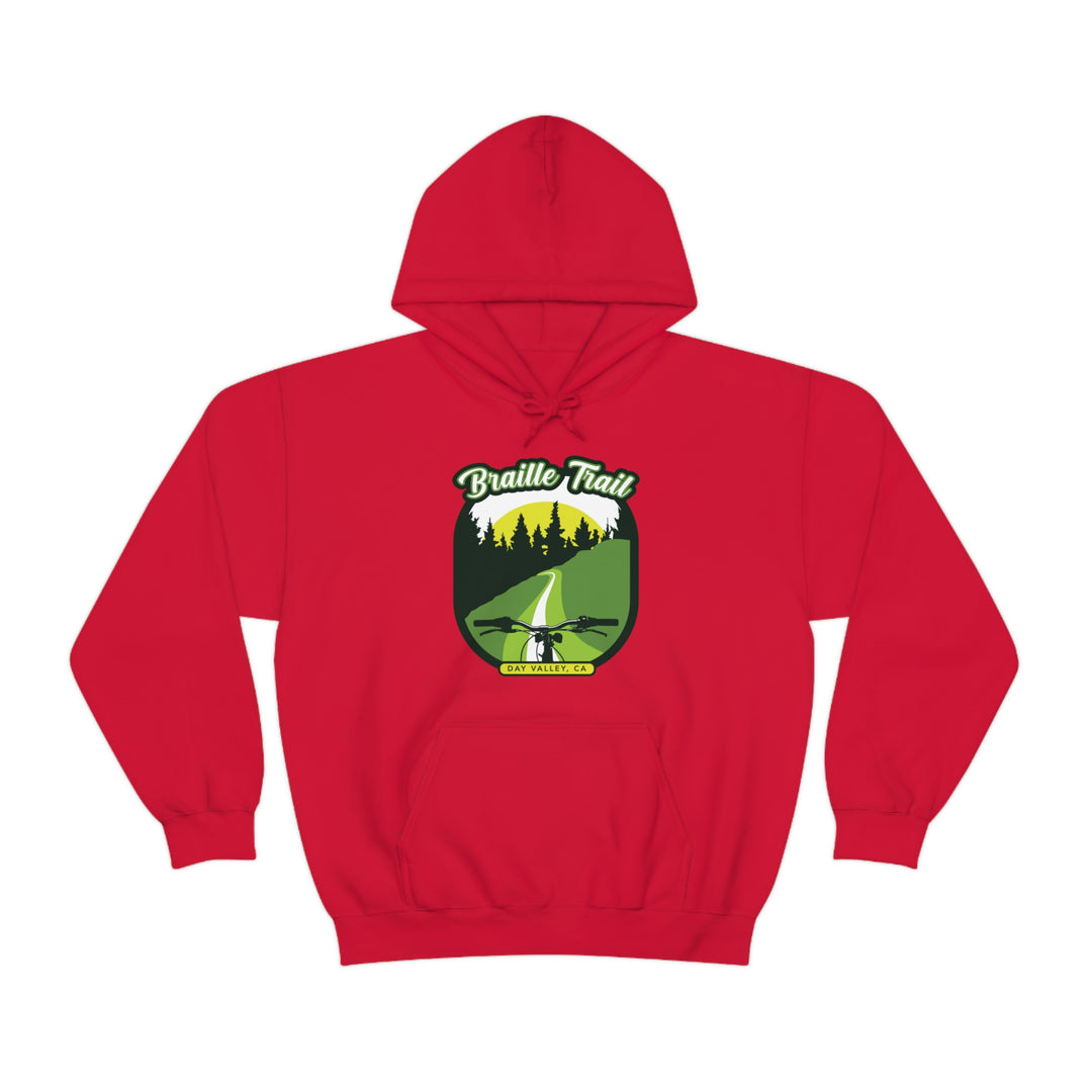 Braille Trail - Day Valley, CA Unisex Heavy Blend Hooded Sweatshirt