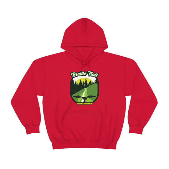 Braille Trail - Day Valley, CA Unisex Heavy Blend Hooded Sweatshirt