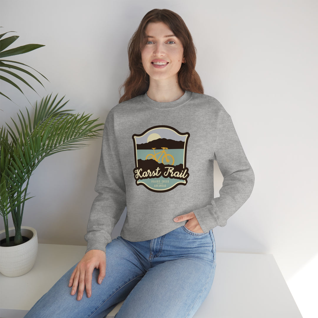 Karst Trail - Prairie Creek, Arkansas Unisex Heavy Blend Crewneck Sweatshirt