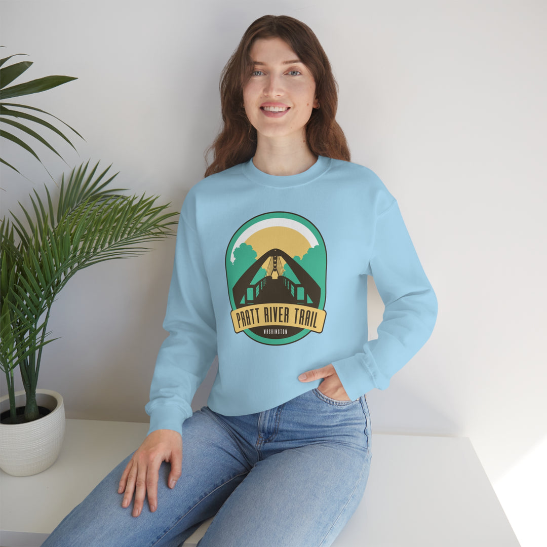 Pratt River Trail - Washington Unisex Heavy Blend Crewneck Sweatshirt