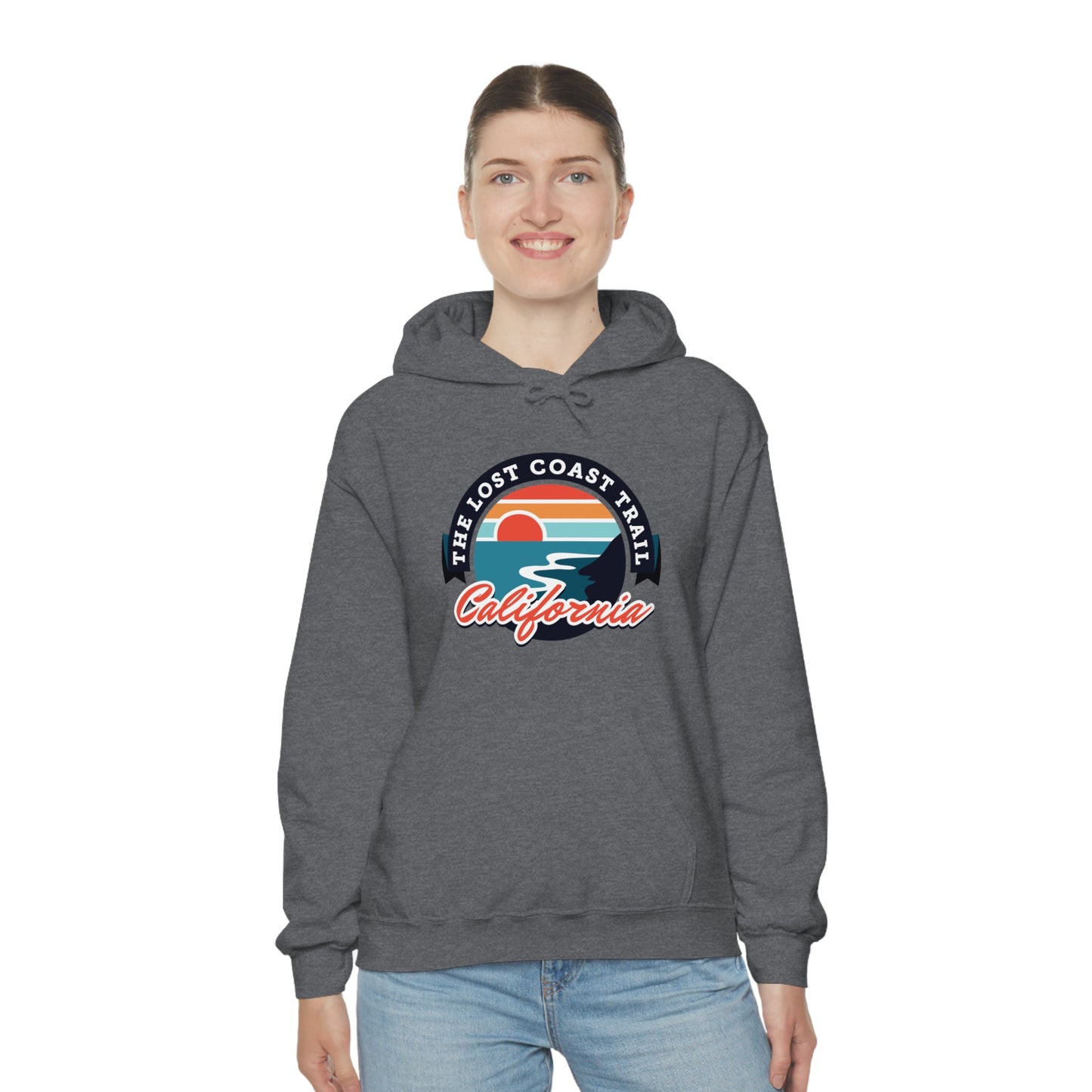 The Lost Coast Trail Unisex Heavy Blend Hoodie Sweatshirt - California, USA hiker gift