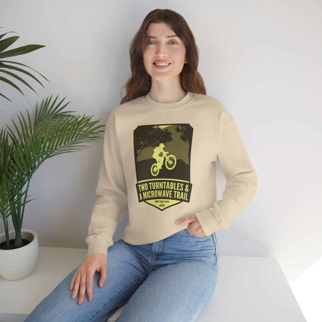 Two Turntables and a Microwave Trail - Mount Hood Village, OR Unisex Heavy Blend Crewneck Sweatshirt