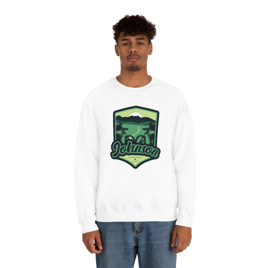 Johnson Pass Trail - Alaska Unisex Heavy Blend Crewneck Sweatshirt