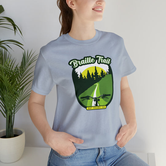 Braille Trail - Day Valley, CA Unisex Tee Shirt