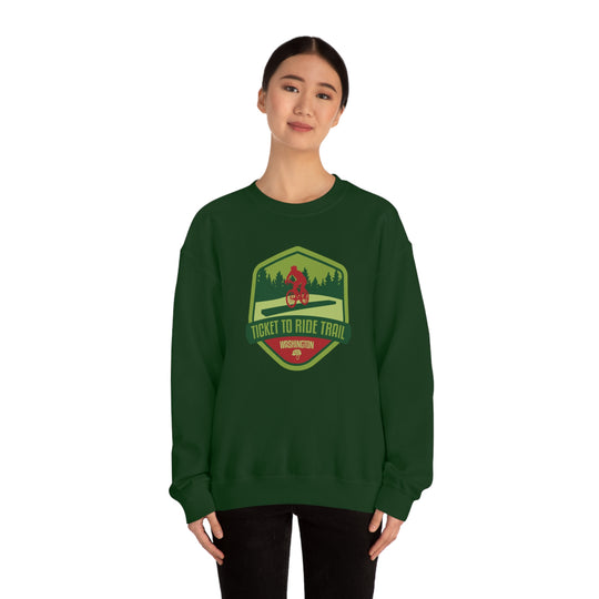 Ticket to Ride Trail - Washington State Unisex Heavy Blend Crewneck Sweatshirt