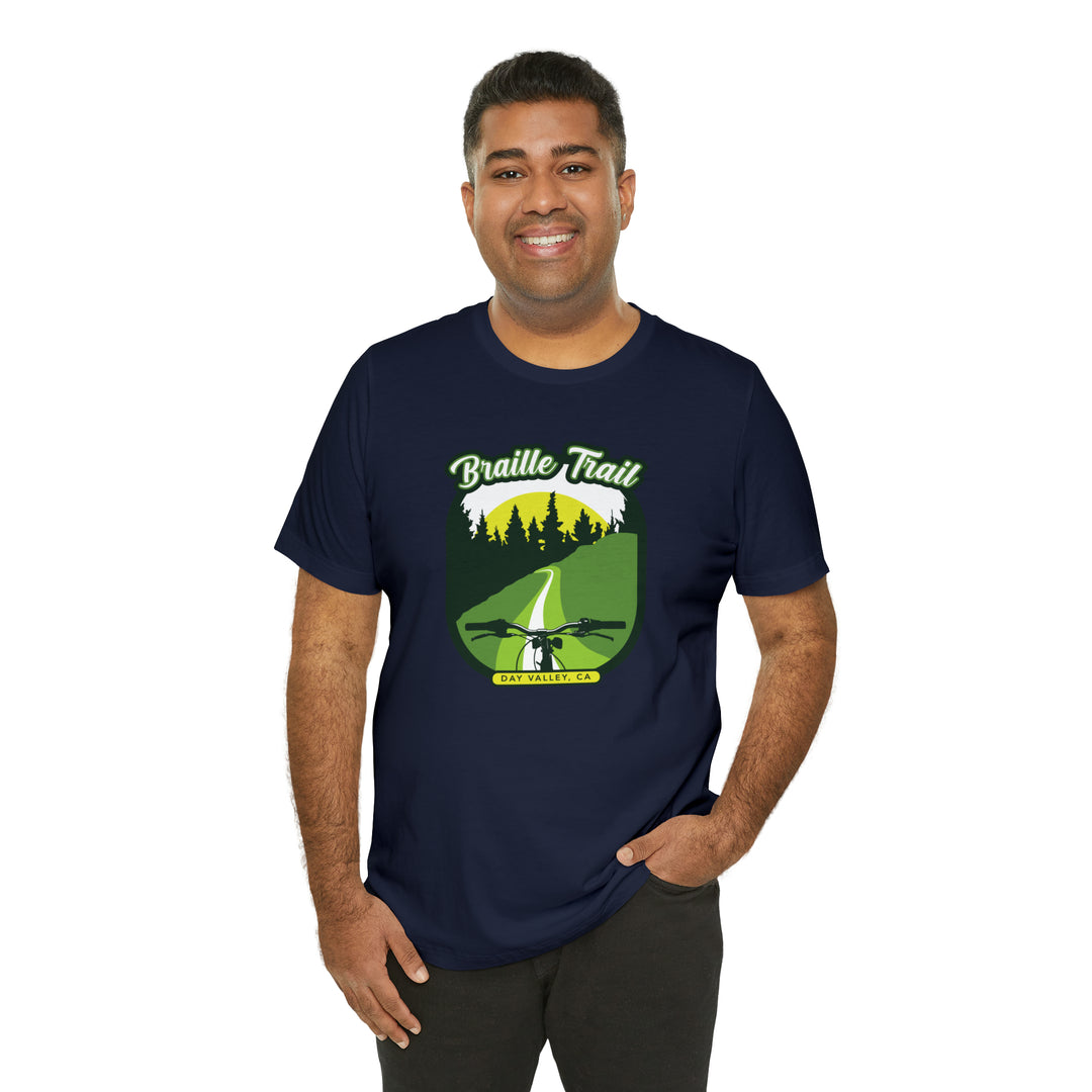 Braille Trail - Day Valley, CA Unisex Tee Shirt