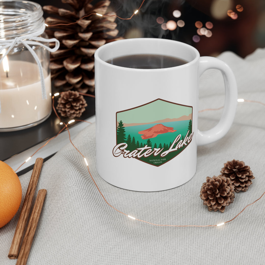 Crater Lake National Park Mug 11oz - Oregon hiker gift