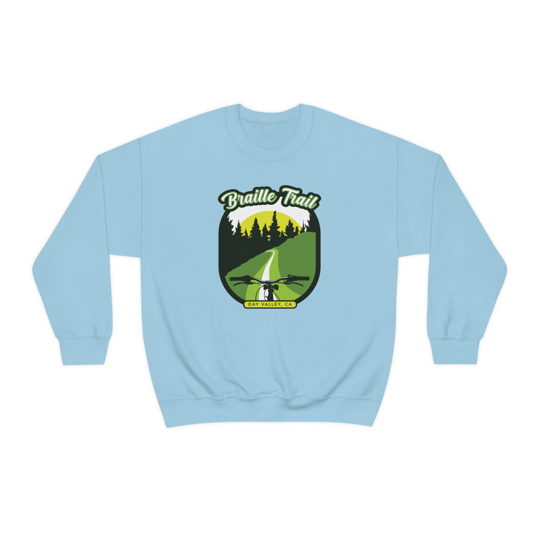 Braille Trail - Day Valley, CA Unisex Heavy Blend Crewneck Sweatshirt