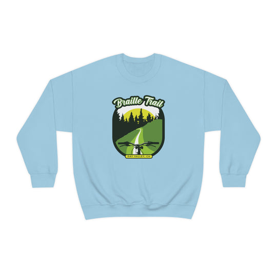 Braille Trail - Day Valley, CA Unisex Heavy Blend Crewneck Sweatshirt