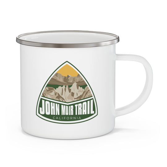 John Muir Trail Enamel Camping Mug California hiker gift