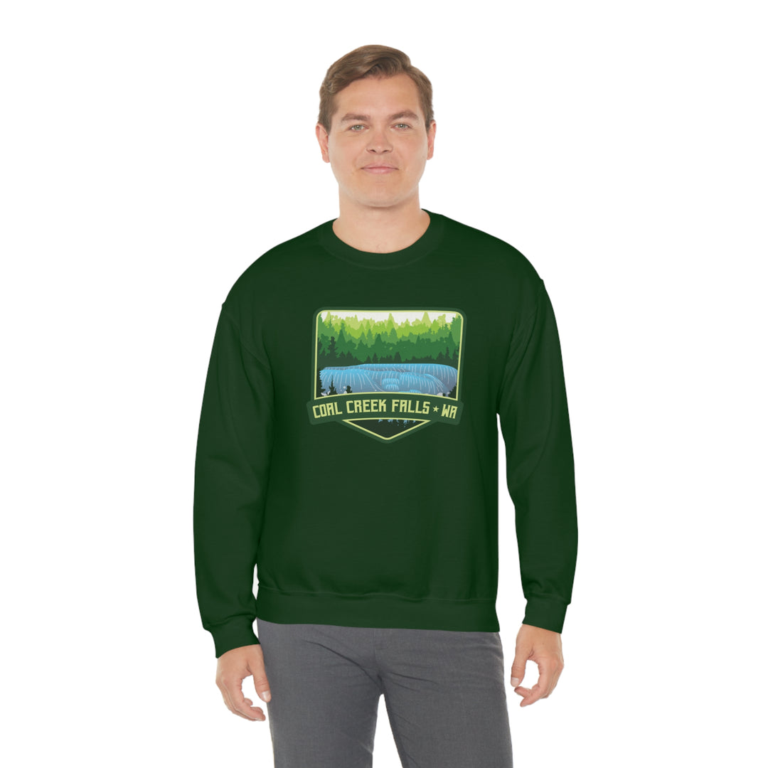 Coal Creek Falls - Washington Unisex Heavy Blend Crewneck Sweatshirt