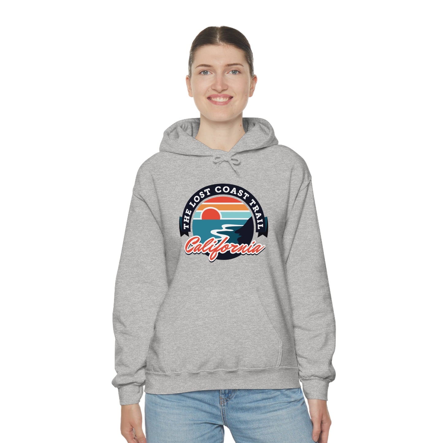 The Lost Coast Trail Unisex Heavy Blend Hoodie Sweatshirt - California, USA hiker gift