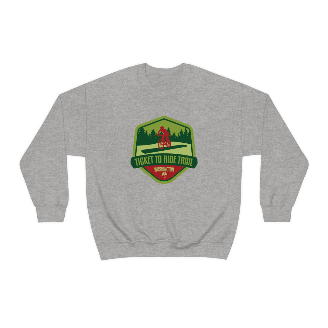 Ticket to Ride Trail - Washington State Unisex Heavy Blend Crewneck Sweatshirt